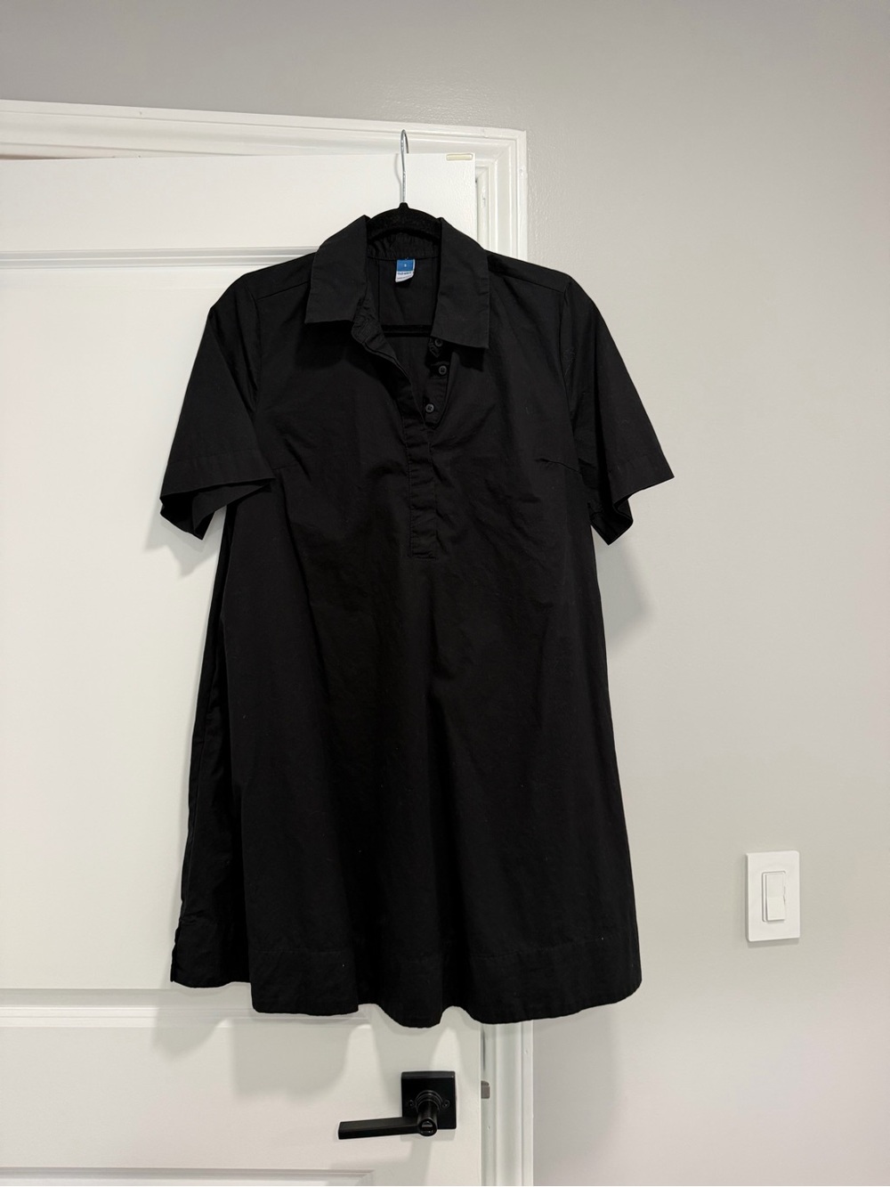 Old Navy Black Short-Sleeve Polo Dress size S LIKE NEW